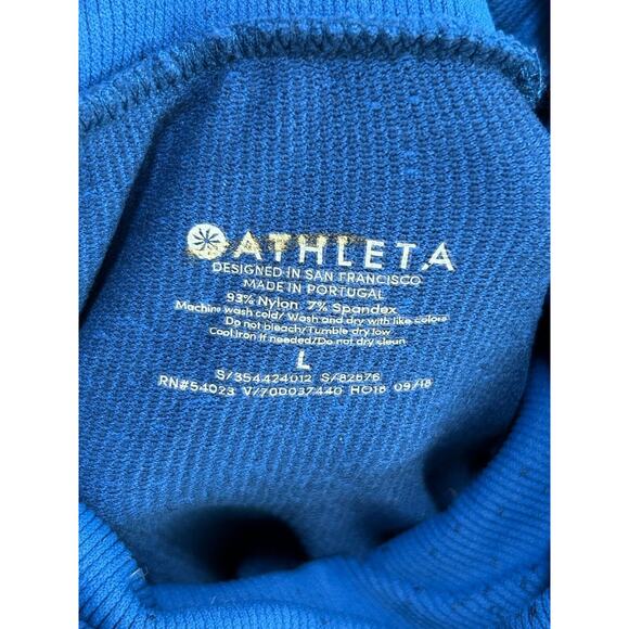 Athleta Womens Flurry Base Layer Ombre Turtleneck Long Sleeve Blue Top Size L - Picture 4 of 7